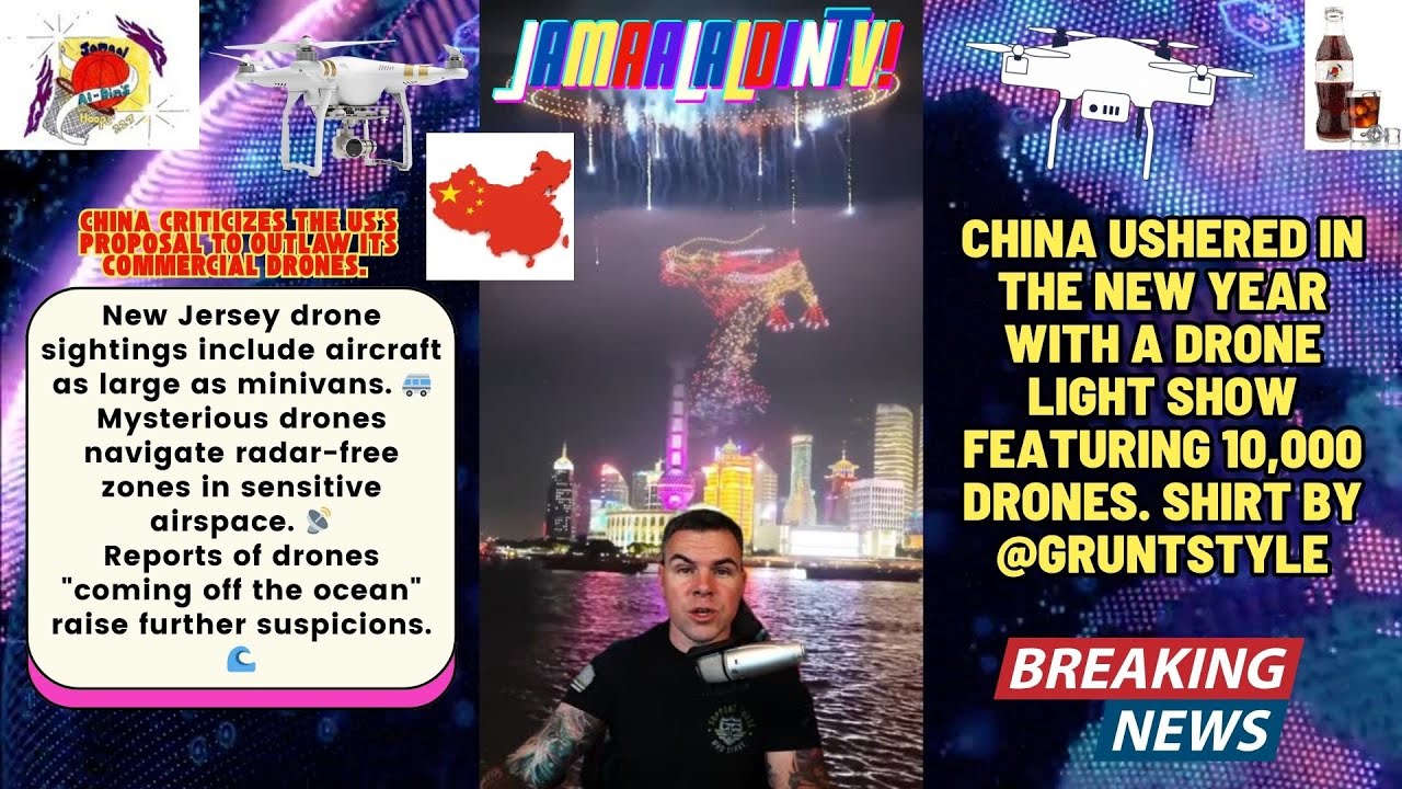 China new year drone show